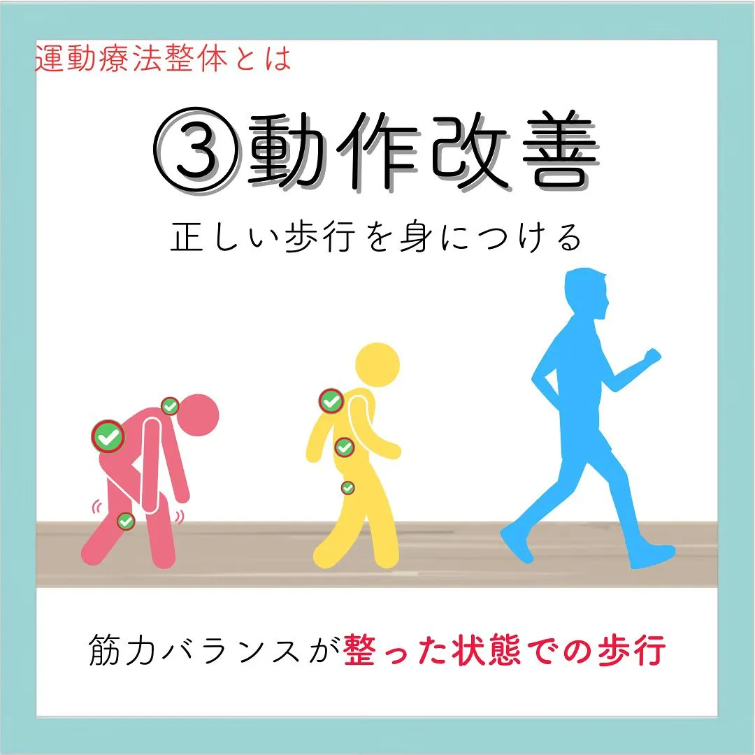 みやもと整体院では、運動療法整体で腰痛、肩こり、膝痛などお身...